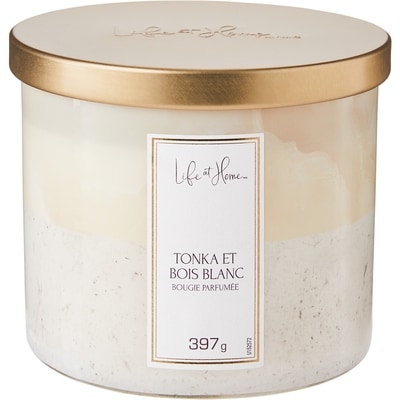 Life at Home Bougie parfumée – Tonka et bois blancs 1 ea, 12,00 $/1ch