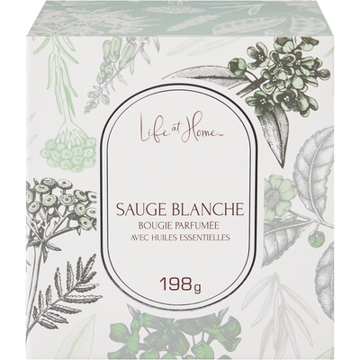 Life at Home Bougie parfumée – Sauge blanche 1 ea, 10,00 $/1ch