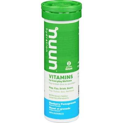 Nuun Hydration Vitamins Blueberry Pomegranate 12 ea, $0.83/1ea