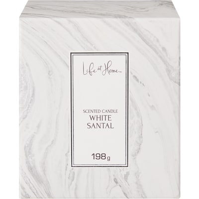 Life at Home Scented Candle White Santal 1 ea, $10.00/1ea