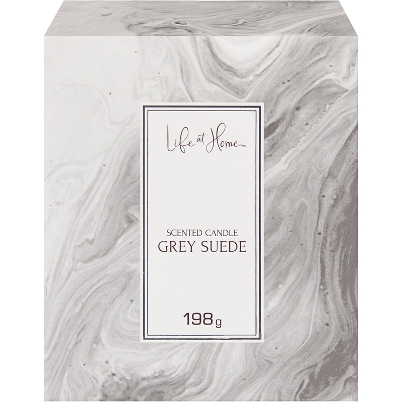 Scented Candle Grey Suede