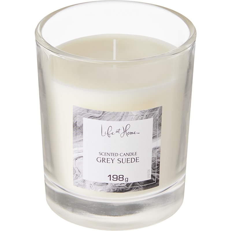 Scented Candle Grey Suede