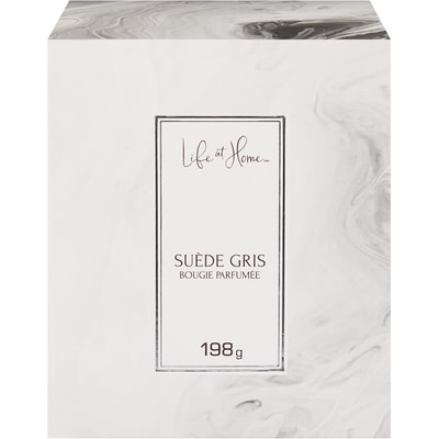 Life at Home Bougie parfumée – Suède gris 1 ea, 10,00 $/1ch