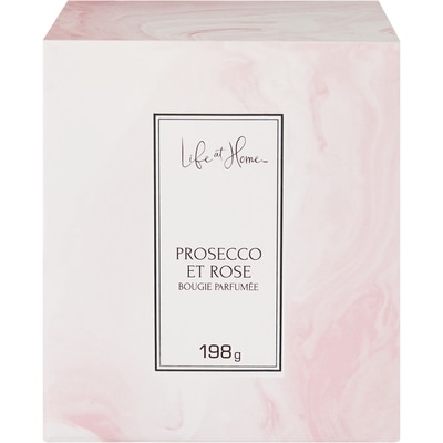 Life at Home Bougie parfumée – Rose Prosecco 1 ea, 10,00 $/1ch
