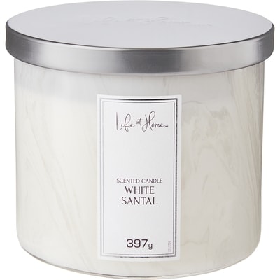 Life at Home Scented Candle White Santal 1 ea, $12.00/1ea