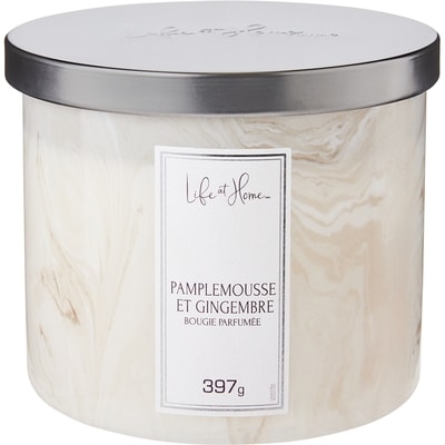 Life at Home Bougie parfumée – Gingembre pamplemousse 1 ea, 12,00 $/1ch