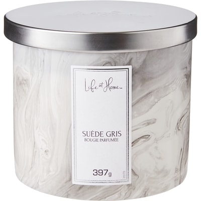 Life at Home Bougie parfumée – Suède gris 1 ea, 12,00 $/1ch