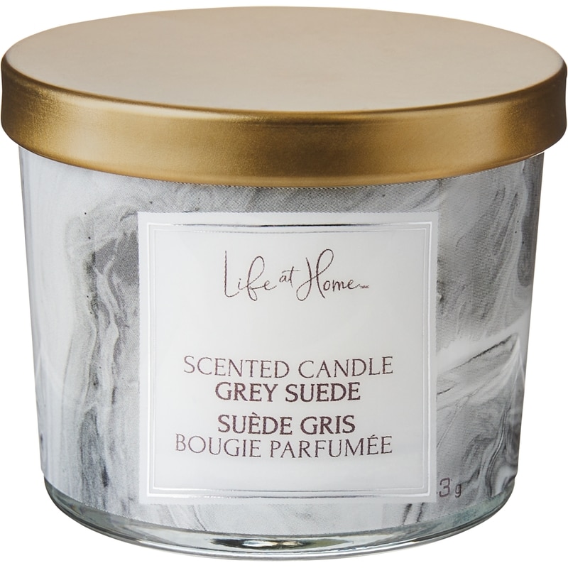 Scented Candle Grey Suede