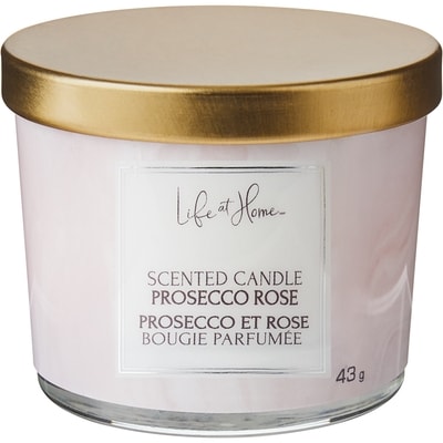 Life at Home Scented Candle Prosecco Rose 1 ea, $2.00/1ea