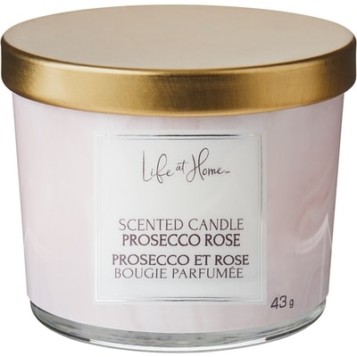 Life at Home Bougie parfumée – Rose Prosecco 1 ea, 2,00 $/1ch