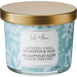 Life at Home Bougie parfumée – Eucalyptus et aloès 1 ea, 2,00 $/1ch