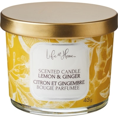 Life at Home Scented Candle Lemon & Ginger 1 ea, $2.00/1ea