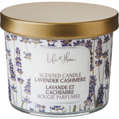 Life at Home Bougie parfumée – Cachemire lavande 1 ea, 2,00 $/1ch