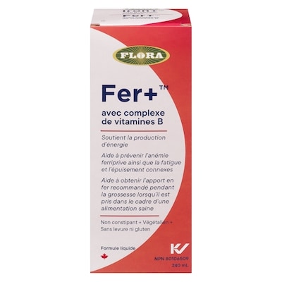 Flora Fer + Avec Complexe De Vitamines B 240 ml, 9,16 $/100ml