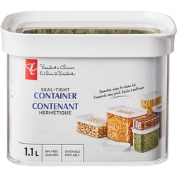 President's Choice Seal-Tight Container 1.1L 1 ea, $9.00/1ea