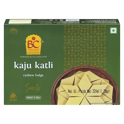 Bhikharam Chandmal Kaju Katli Sweets Cashew Fudge 320 g, $2.65/100g
