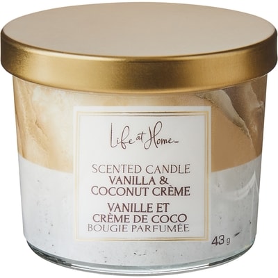 Life at Home Bougie parfumée – Crème vanille et noix de coco 1 ea, 2,00 $/1ch