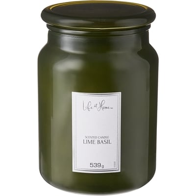Life at Home Scented Candle Lime Basil 1 ea, $19.00/1ea