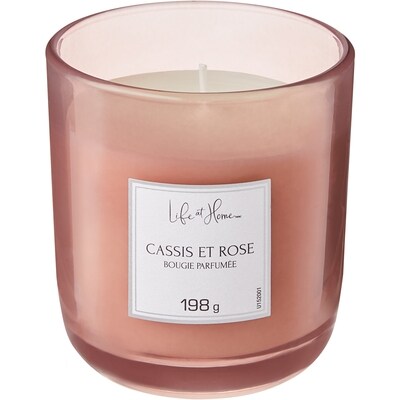 Life at Home Bougie parfumée – Cassis et rose 1 ea, 10,00 $/1ch