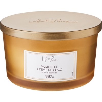Life at Home Bougie parfumée – Crème vanille et noix de coco 1 ea, 12,00 $/1ch