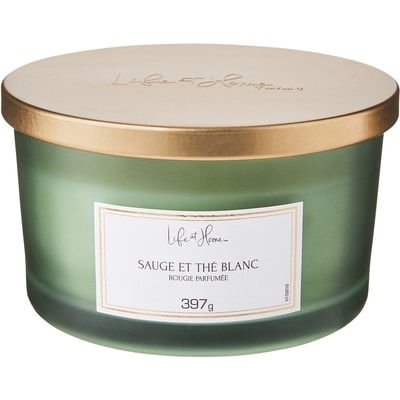 Life at Home Bougie parfumée – Sauge et thé blanc 1 ea, 12,00 $/1ch