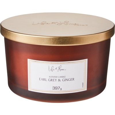 Life at Home Scented Candle Earl Grey & Ginger 1 ea, $12.00/1ea
