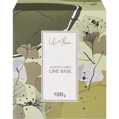 Life at Home Scented Candle Lime Basil 1 ea, $10.00/1ea
