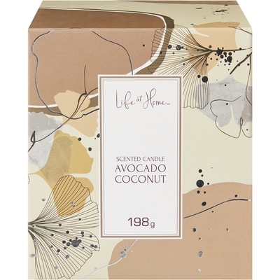 Life at Home Scented Candle Avocado Coconut 1 ea, $10.00/1ea
