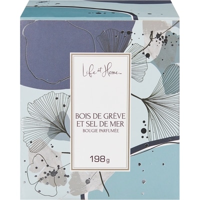 Life at Home Bougie parfumée – Bois flotté et sel de mer 1 ea, 7,00 $/1ch