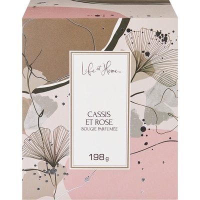 Life at Home Bougie parfumée – Cassis et rose 1 ea, 10,00 $/1ch