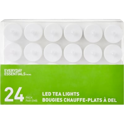 Everyday Essentials Led Tealights - 24Pk 1 ea, $15.00/1ea