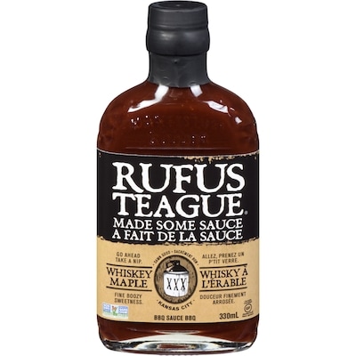 Rufus Teague Whiskey Maple BBQ Sauce 330 ml, $2.72/100ml