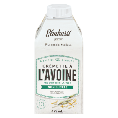 Elmhurst Crémette À L'Avoine Non Sucrée 473 ml, 2,11 $/100ml
