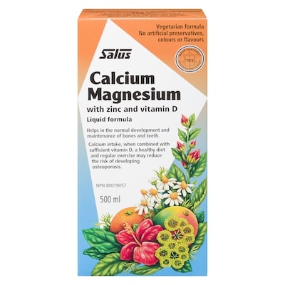 Salus Haus Calcium Magnesium With Zinc And Vitamin D Liquid Formula 500 ml, $9.40/100ml