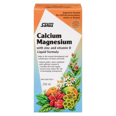 Salus Haus Calcium Magnesium With Zinc And Vitamin D Liquid Formula 250 ml, $12.00/100ml