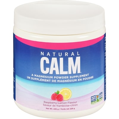 Natural Calm Raspberry-Lemon Flavour A Magnesium Powder Supplement 226 g, $13.91/100g