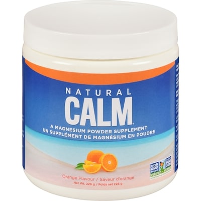 Natural Calm Un supplément de magnésium en poudre saveur d'orange 226 g, 15,92 $/100g