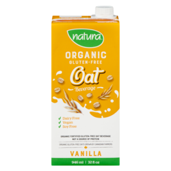 Natura Organic gluten-free oat beverage vanilla 946 ml, $0.37/100ml