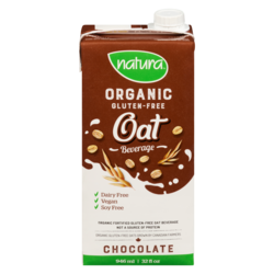 Natura Organic gluten-free oat beverage chocolate 946 ml, $0.51/100ml