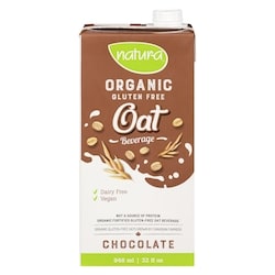 Natura Organic gluten-free oat beverage chocolate 946 ml, $0.21/100ml