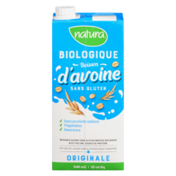 Natura Boisson d'avoine bio SG enrichie orig. 946 ml, 0,32 $/100ml