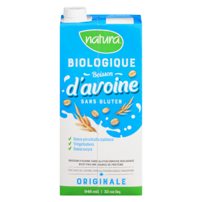Natura Boisson d'avoine bio SG enrichie orig. 946 ml, 0,44 $/100ml