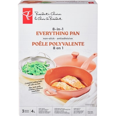 le Choix du Président Poêle polyvalente antiadhésive 8 en 1, ensemble de 3 pièces 1 ea, 79,00 $/1ch