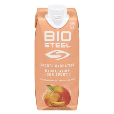 Biosteel Boisson pour sport saveur pêche mangue 500 ml, 0,86 $/100ml