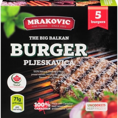 Mrakovic Burger The Big Balkan Pljeskavica 1100 g, $2.00/100g