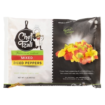 Chef Tzali Mixed Diced Peppers 454 g, $1.01/100g