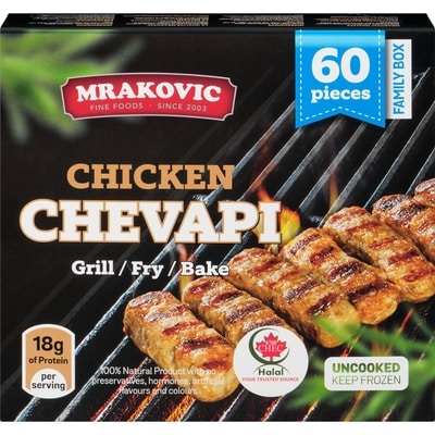 Mrakovic Chevapi Chicken Family Box 1700 g, $2.29/100g