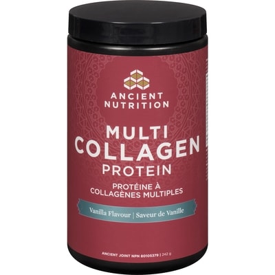 Ancient Nutrition Multi Collagen Protein Vanilla Flavour Ancient Joint 242 g, $19.00/100g