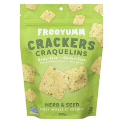 Freeyumm Crackers Herb & Seed 120 g, $4.83/100g