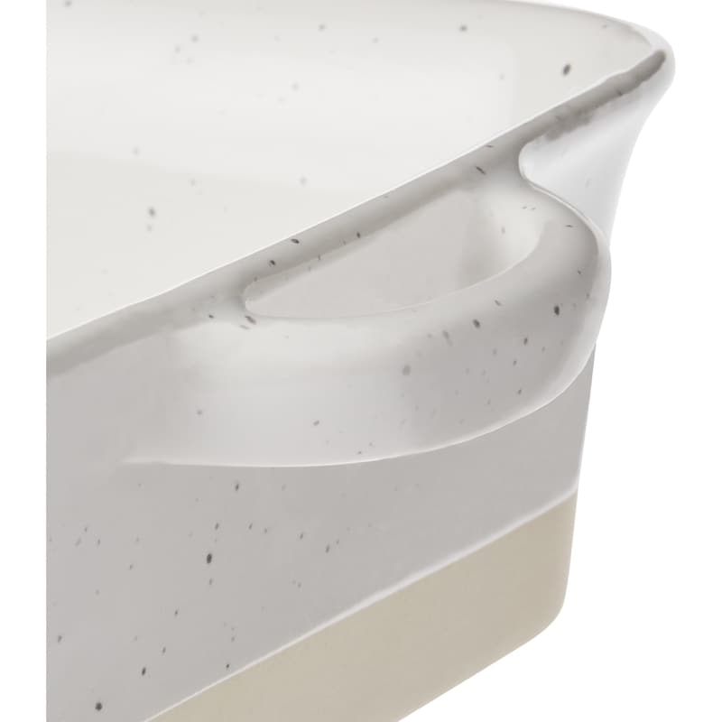 Speckled Artisanal Ceramic 2QT Square Baker